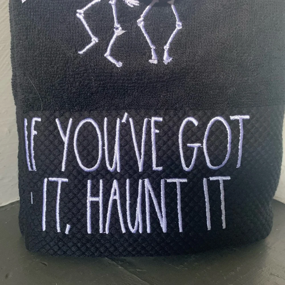 Rae Dunn IF YOU'VE GOT IT, HAUNT IT Hand Towels